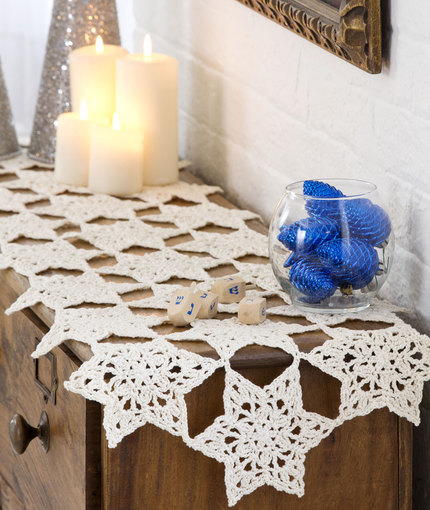 Star Bright Crochet Table Runner