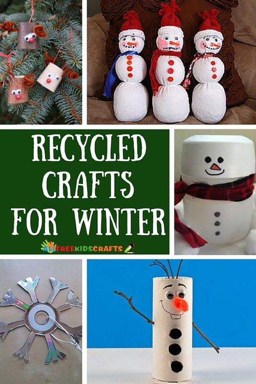 Recycled Crafts for Kids: 18 Winter Crafts