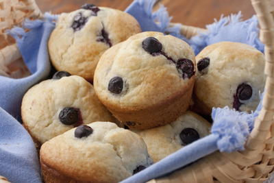 Shortcut Blueberry Muffins