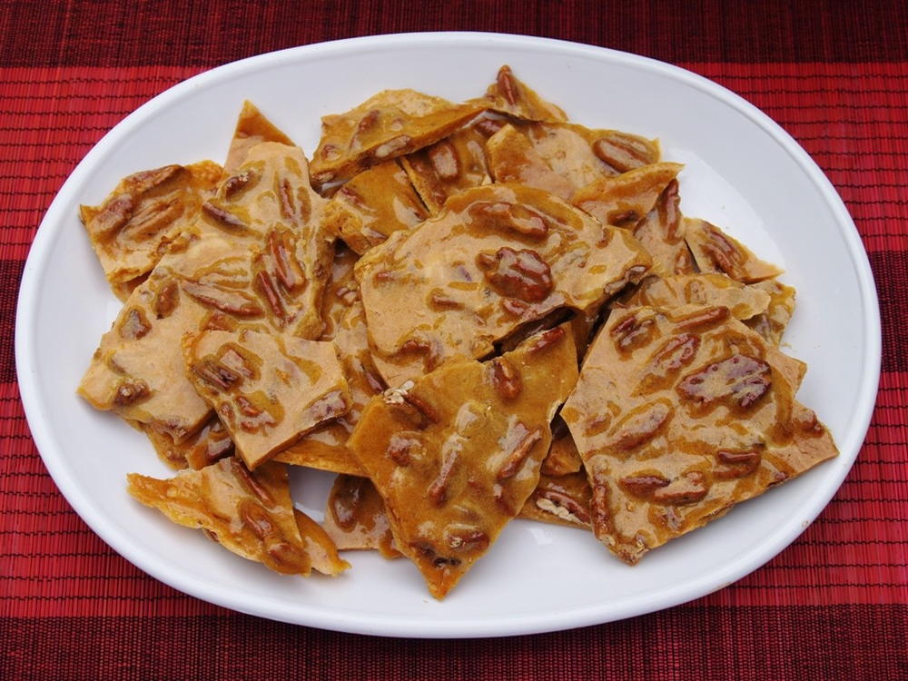 Easy Microwave Pecan Brittle | FaveSouthernRecipes.com