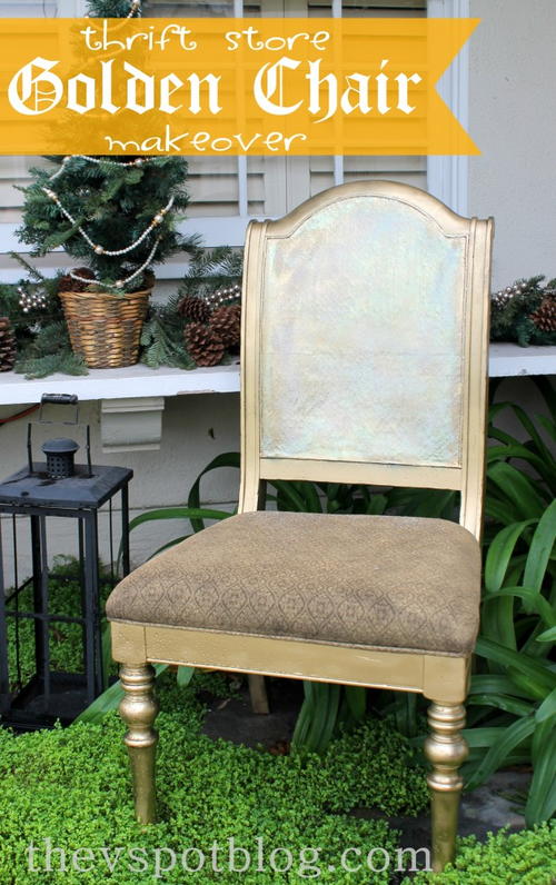 DIY Christmas Inspired Chair Makeover