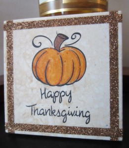 Copper Bling Thanksgiving Decoration