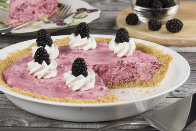 Frozen Blackberry Lemon Pie