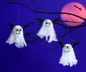 Hanging Bat Ghosts