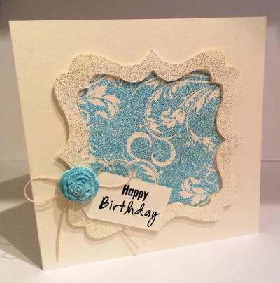 Brocade Birthday Card