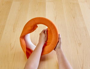 Felt-Wrapped Pumpkin Wreath