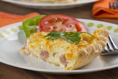 Easy Ham and Cheese Quiche