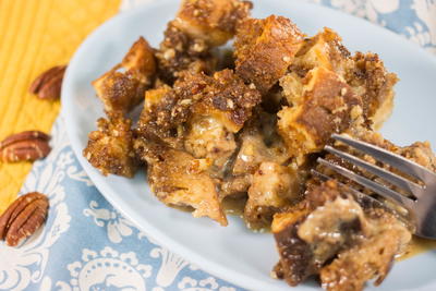 Old Fashioned Pecan Pie Bread Pudding
