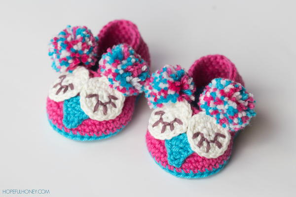 Owl Baby Booties