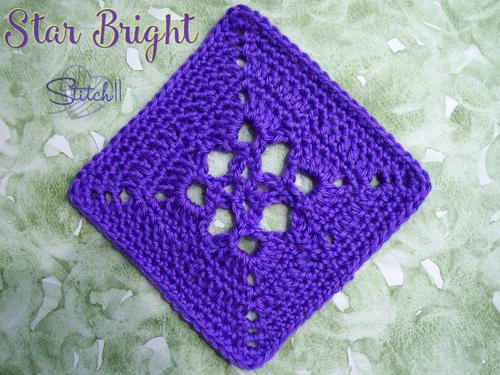 Star Bright Crochet Granny Square Pattern