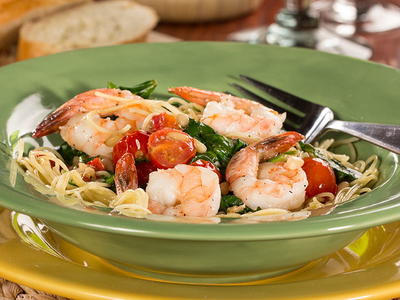 Garlic Shrimp and Spinach