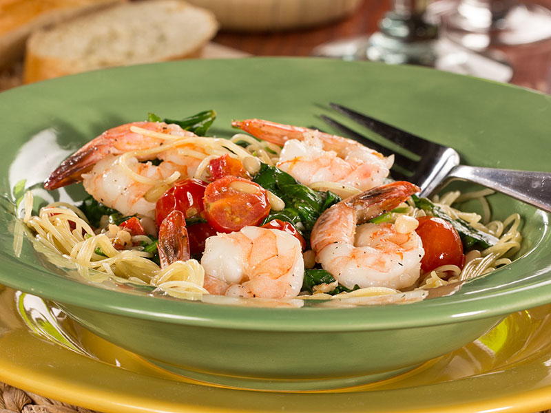 Garlic Shrimp and Spinach | MrFood.com