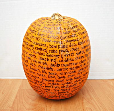 Thankful No Carve Pumpkin Craft