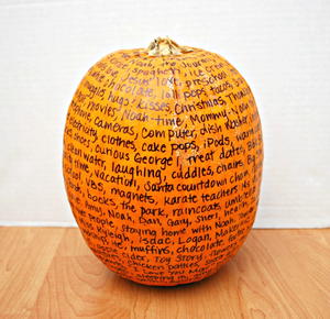 Thankful No Carve Pumpkin Craft