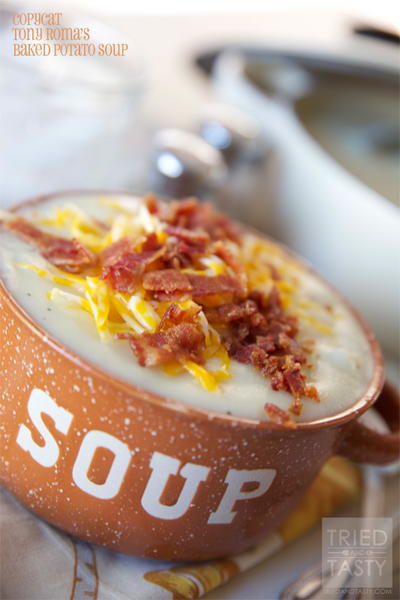 Homemade Tony Roma's Baked Potato Soup