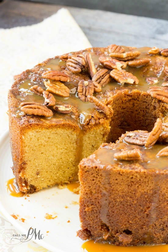 Perfect Pecan Pie Pound Cake | TheBestDessertRecipes.com