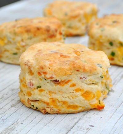 Cheesy Chive and Bacon Biscuits
