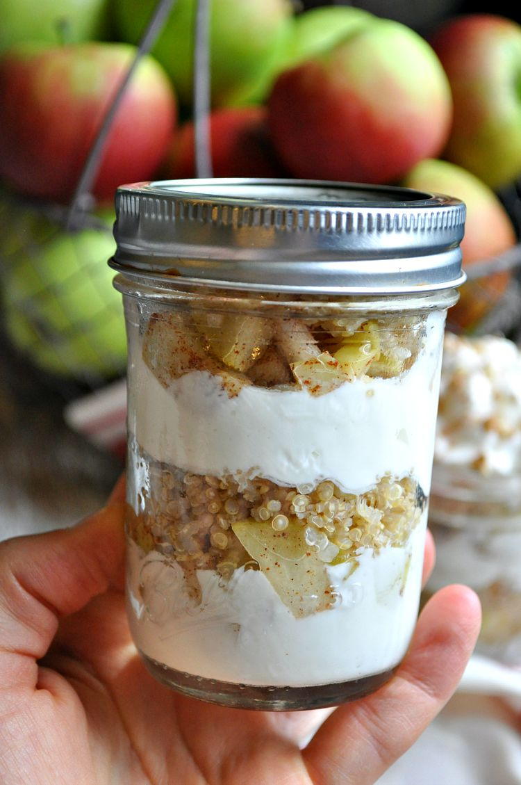 Overnight Apple Crisp Parfait | FaveHealthyRecipes.com