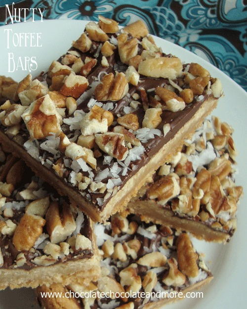 Super Simple Nutty Toffee Bars