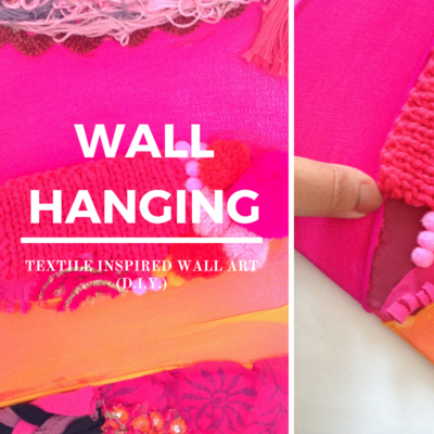 Textile Inspired DIY Wall Hanging