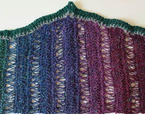 Peacock Stitch Crochet Shawlette Pattern