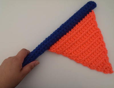 Seventh Inning Stretch Crochet Flag