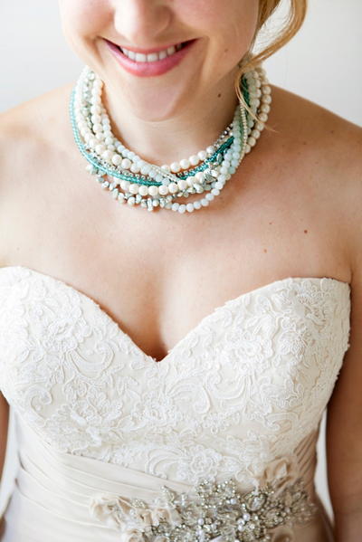 Something Blue Bridal Statement Necklace