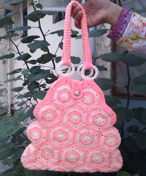 Latest Crochet Flower Border Round shape Crochet Bag for girls gift idea -  YouTube