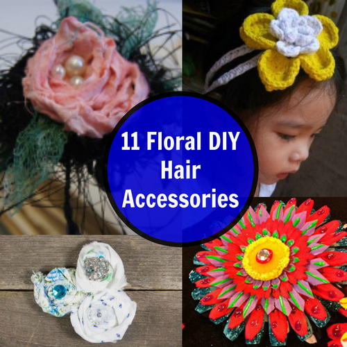 floral hair accessories for spring style overview infographic