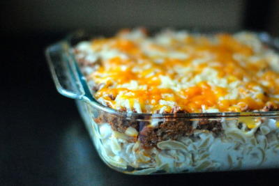 Savory Sour Cream Noodle Bake