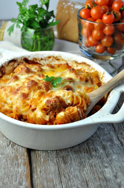 Dump and Bake Meatball Casserole