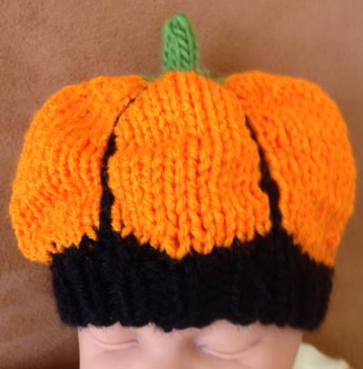 Pumpkin Knit Baby Hat