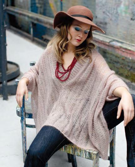 Cloudy Day Knitted Poncho [FREE Knitting Pattern]