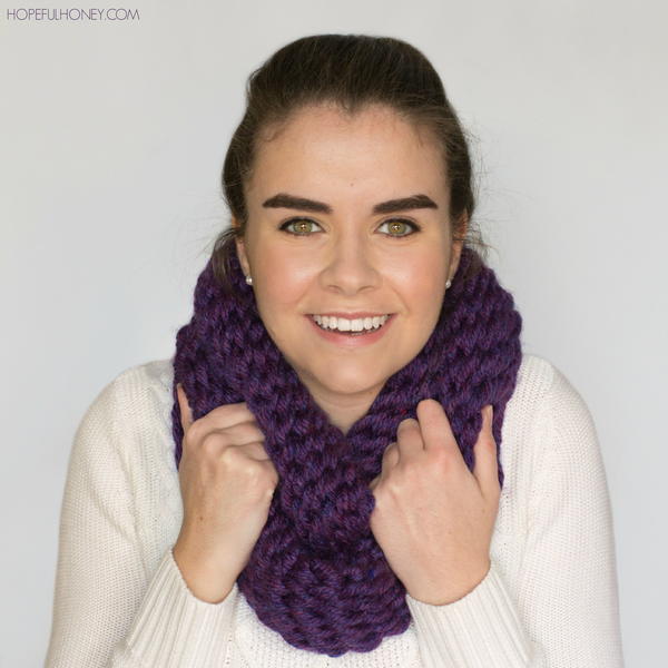 Chunky Finger Crochet Scarf