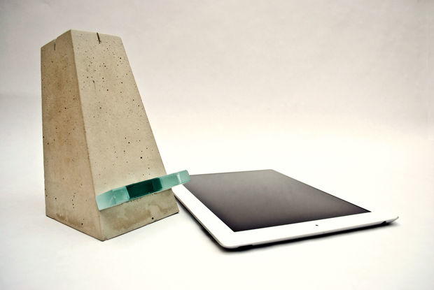 Concrete iPad Stand