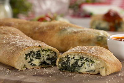 Spinach and Cheese Stromboli