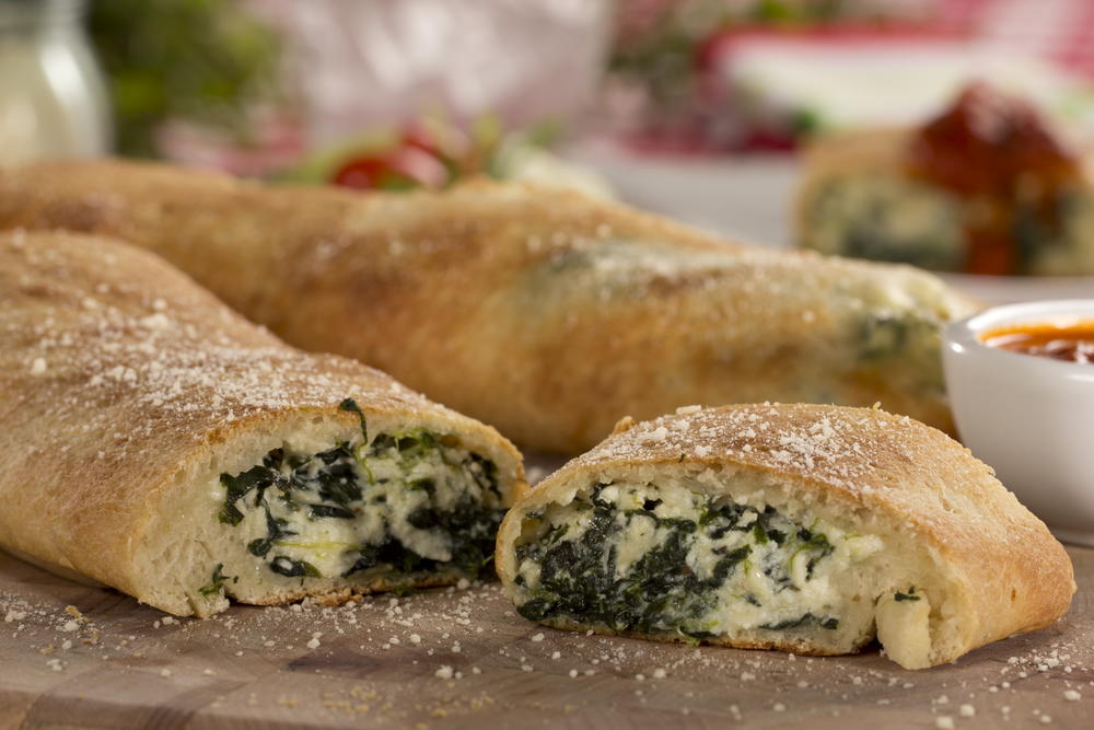 Spinach and Cheese Stromboli MrFood.com Spinach and Cheese Stromboli MrFood.com
