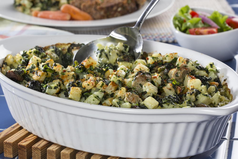 Spinach Potato Bake | MrFood.com