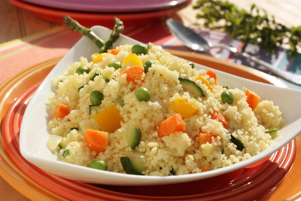 Spring Coucous Spring Vegetable Couscous | MrFood.com