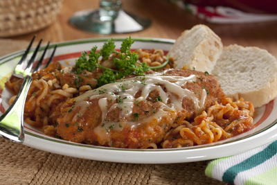 Stovetop Chicken Noodle Parmigiana