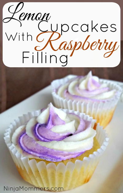 Lemon Cupcakes with Raspberry Filling and Lemon Buttercream Icing Recipe