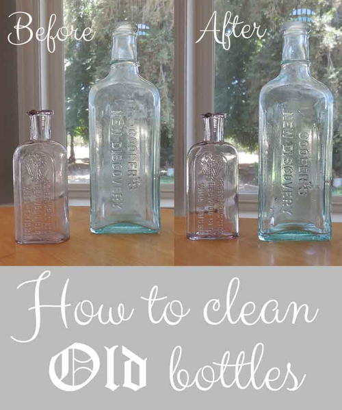 How to Clean Old Bottles