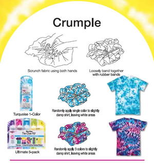 Crumple Tie Dye Technique