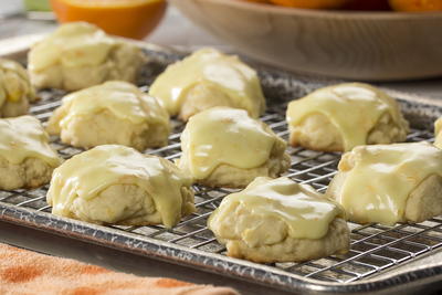 Double-Orange Glazed Cookies