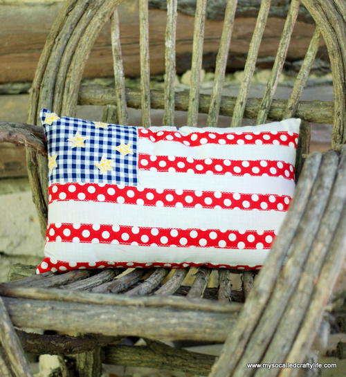 DIY American Flag Pillow
