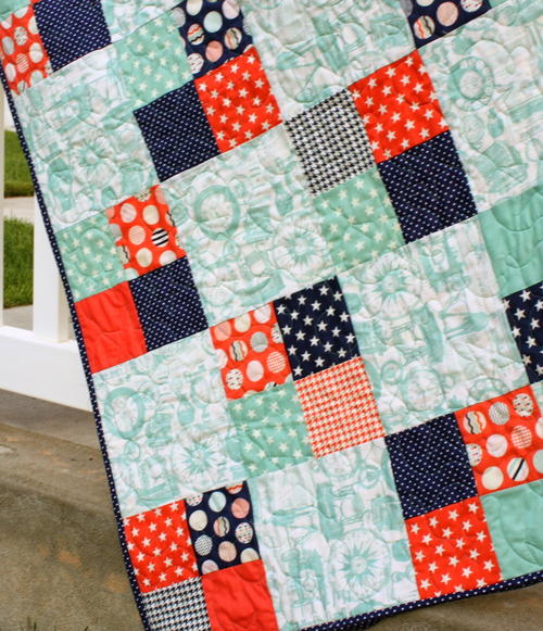 Acera Vago Berri Freaky Fast Four Patch Quilt | FaveQuilts.com