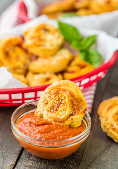 Stuffed Pepperoni Pizza Rolls