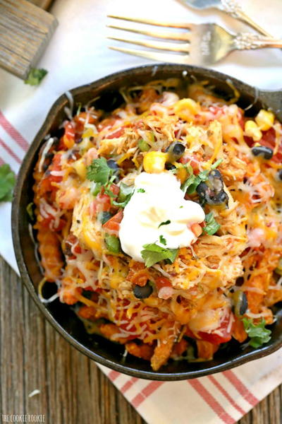 Loaded Sweet Potato Fry Nachos