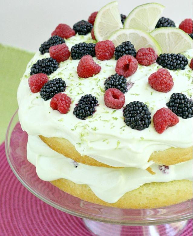 Key Lime Raspberry Cake Key Lime Cake | RecipeLion.com