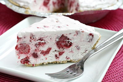 Raspberry Marshmallow Pie